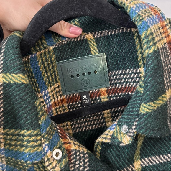 BlankNYC Day Break Plaid Fringe Crop Jacket - Ladies Size XL - Like New - Picture 5 of 7